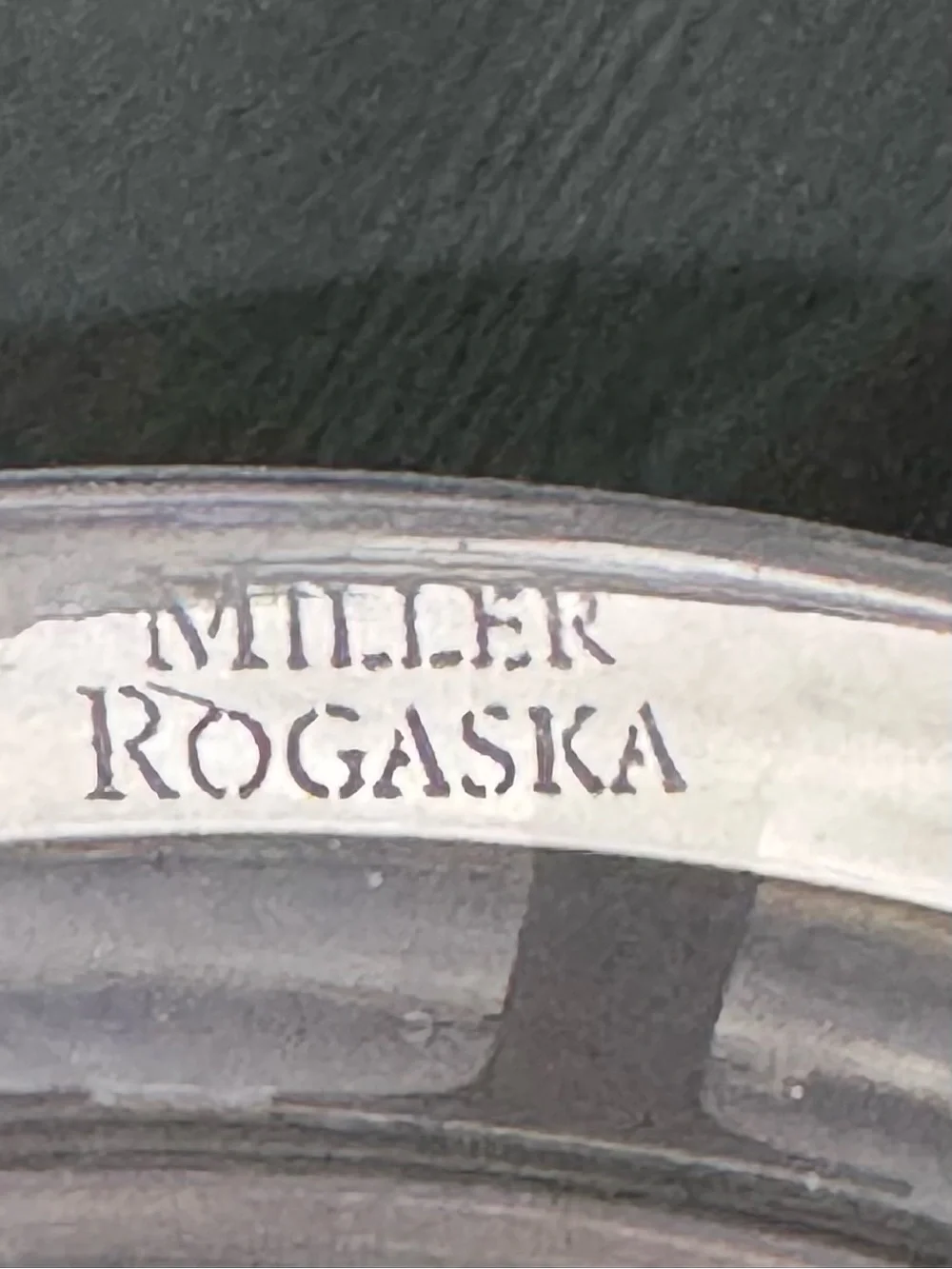 RARE Miller Rogaska Crystal Glass Ice Bucket with Silver-Toned Handle and Tongs